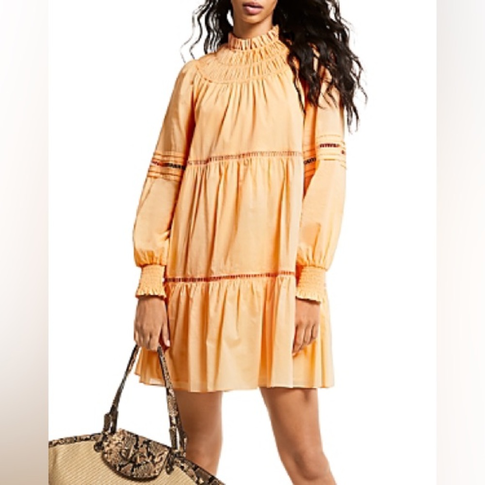 MICHAEL KORS TIERED COTTON LAWN DRESS